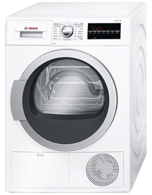 Bosch Condensing Steam Clothes Dryer, 9 kg, White