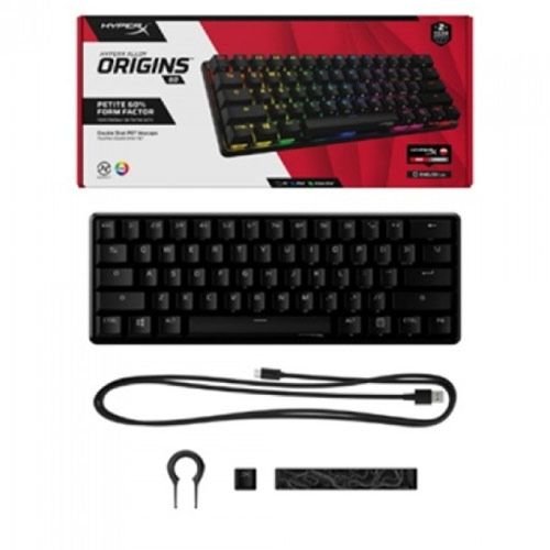 HyperX Alloy Origins 60 Gaming Keyboard, Mechanical, RGB, Black