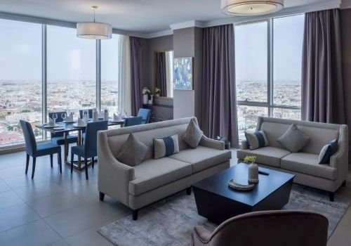 Luxurious apartment for rent in North Riyadh, Al-Sahafa District, Rafal Residence project, 123 m²