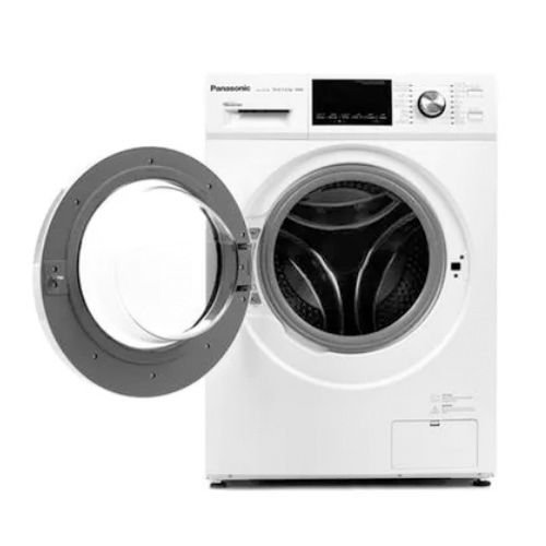 Panasonic Washer & Dryer, Front Load, 10/7 Kg, White
