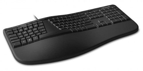 Microsoft Ergonomic Wired Keyboard, Black