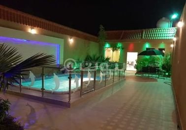 Chalet with swimming pool for rent in Mahdia, west of Riyadh, 900 square meters