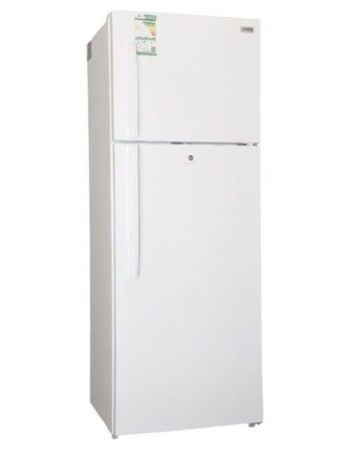 Fisher Double Door Refrigerator with Freezer on Top, 16.6 Cu. Ft., White