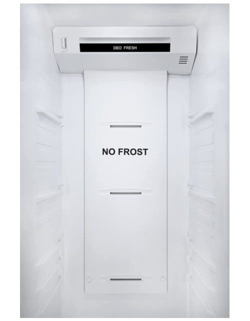 Haier Refrigerator Two Doors Side by Side, 17.8 Cu.Ft., Gray