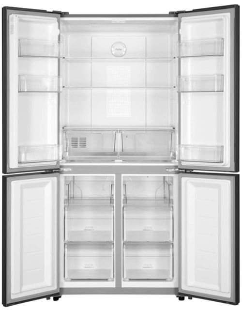 Haier Side by Side Refrigerator Four Doors, 17.8 Feet, Silver