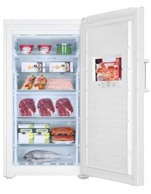 Haier Single Door Upright Freezer, 7.8 Cubic Feet, White