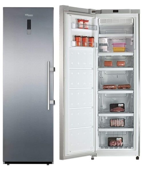 Super General Upright Freezer, 9 cu ft, Silver Color