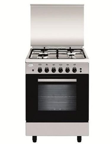 Glem Gas Gas Stove with Oven, 4 Burners, 50 x 53 cm, Stainless Steel