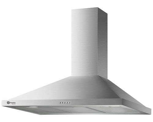 Simplex Pyramid Kitchen Hood, 90 cm, Silver
