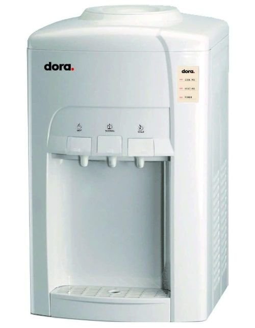 Dora Table Water Dispenser, 3 Taps, White
