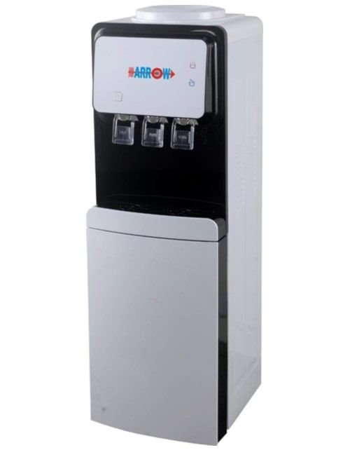 Water dispenser with refrigerator from Arrow, hot and cold, two taps