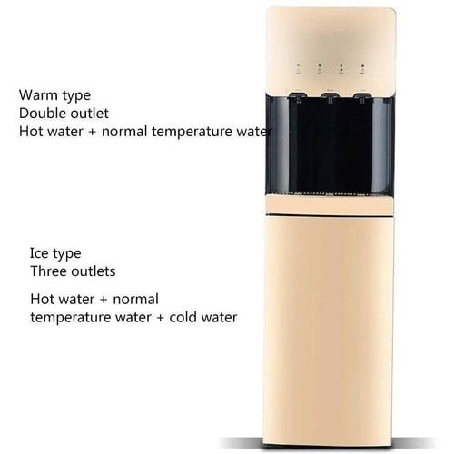 HIZLJJ Water Dispenser, 3 Taps, Black Gold