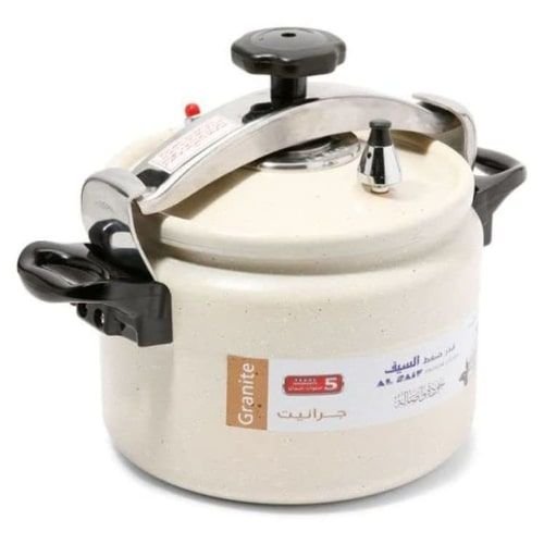 Al Saif Pressure Cooker, 9 Liter, White