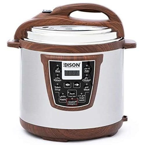 Edison Electric Pressure Cooker, 6 Liter, 1000 Watt