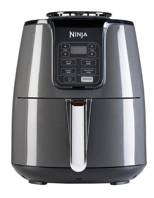 Ninja Fryer Without Oil, 3.8 Liter, 1550 Watt, Black/Grey