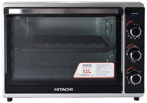 Hitachi Electric Oven, 52 Liter, 2000 Watt, Black