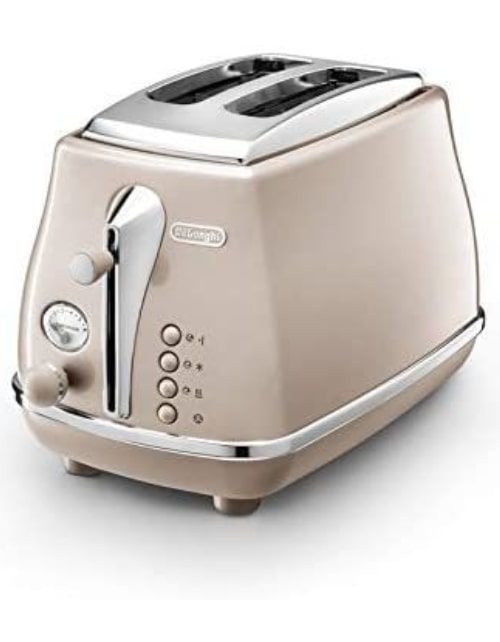 Delonghi Toaster, 2 Slices, 900 Watt, Beige color