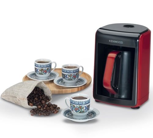ماكينة صنع القهوة التركية من كينوود، 535 واط، أسود أحمر