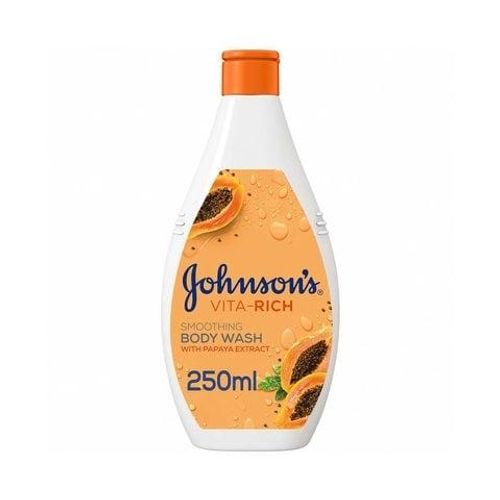 Johnson's vita-rich smoothing body wash with papaya extract 250 ml