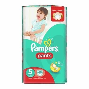 Pampers pants 12-18KG,  size 5, mega pack 48 diapers