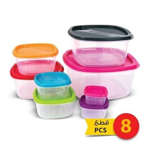 Plastic containers 8 pieces