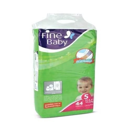 Fine baby size 5 maxi jumbo pack 44 diapers