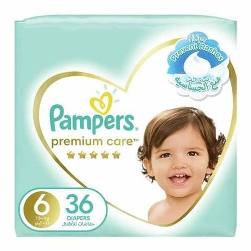 Pampers premium care diapers size 6 extra large value pack 36 diapers