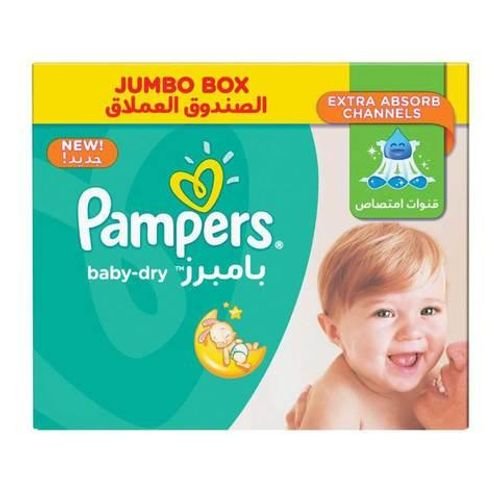 Pampers jumbo box size 5 x 11-18 Kg junior  80 diapers