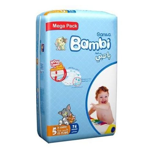 Bambi mega pack 5 xl 74 diapers