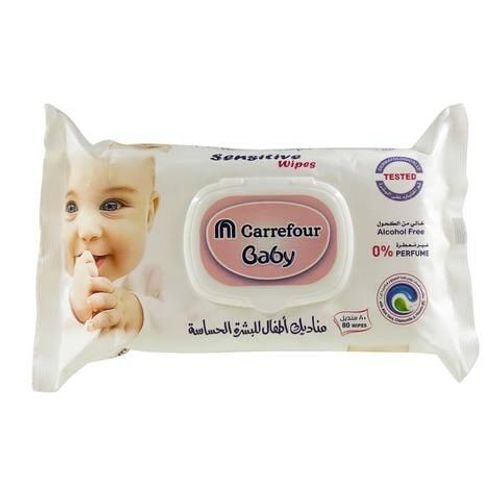 Carrefour baby wipe sensitive x 80
