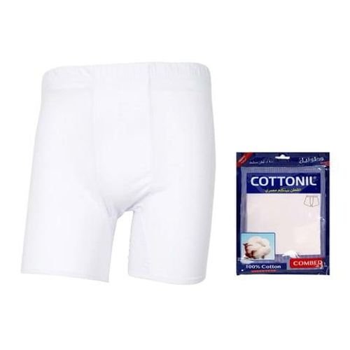 Cottonil white underwear short combed small