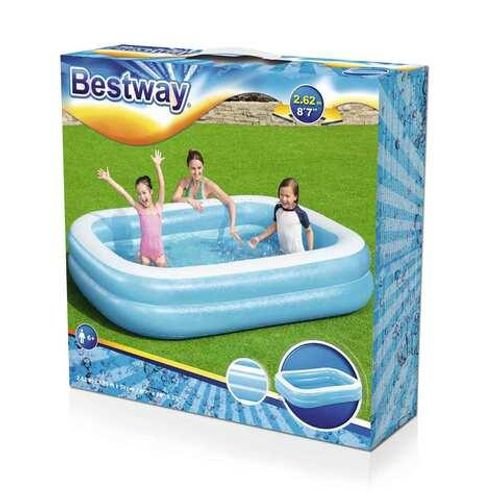 Bestway blue rectangular family pool 262X175X51Cm -26-54006