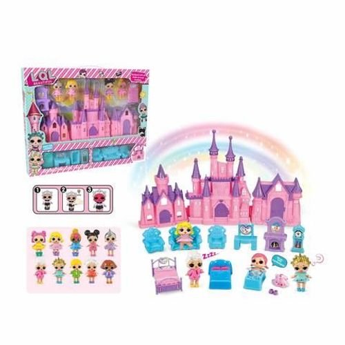 Lql surprise doll & castle set with light