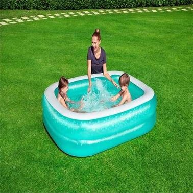 بست واي حوض سباحة قابل للنفخ عائلي مستطيل - ازرق