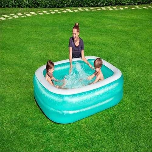 بست واي حوض سباحة قابل للنفخ عائلي مستطيل - ازرق