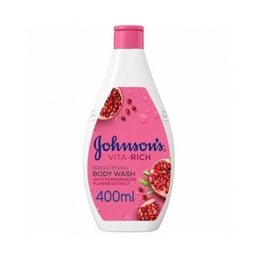 Johnson's vita-rich brightening body wash with pomegranate flower extract 400 ml