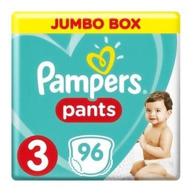 Pampers 3 jumbo box pants 6 - 11 kg x 96