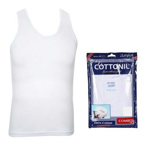 Cottonil white undershirt vest combed XXL