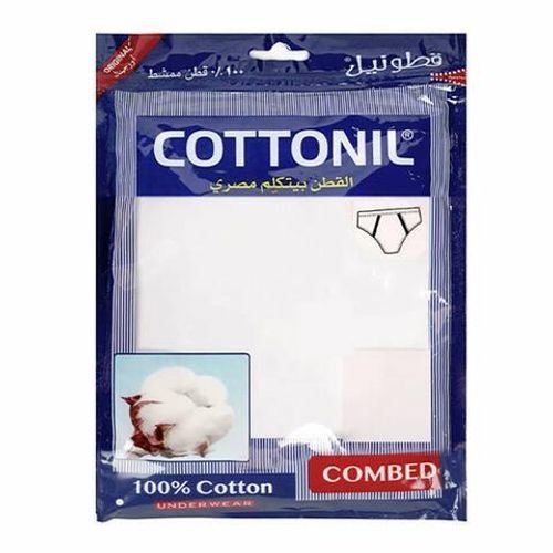 Cottonil brief white underwear combed Large