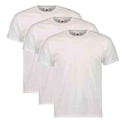 Fruit Of The Loom Men's Undershirt Size Large 3 Pieces White
