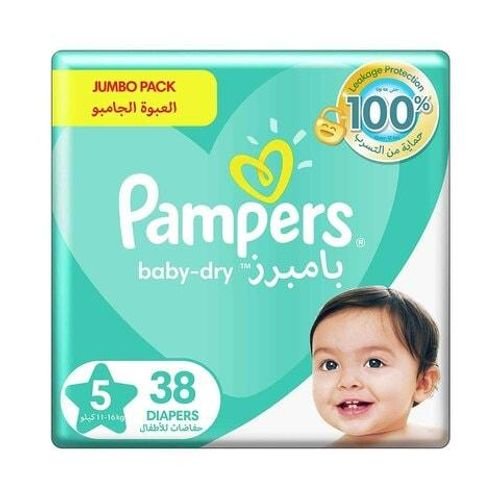 Pampers Baby Diapers Value Pack Size 5 38 Diapers