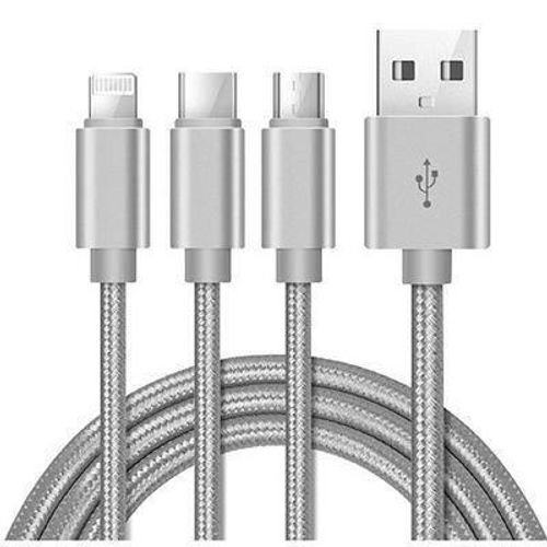 XCELL MICRO USB CABLE 120MLC SILVER