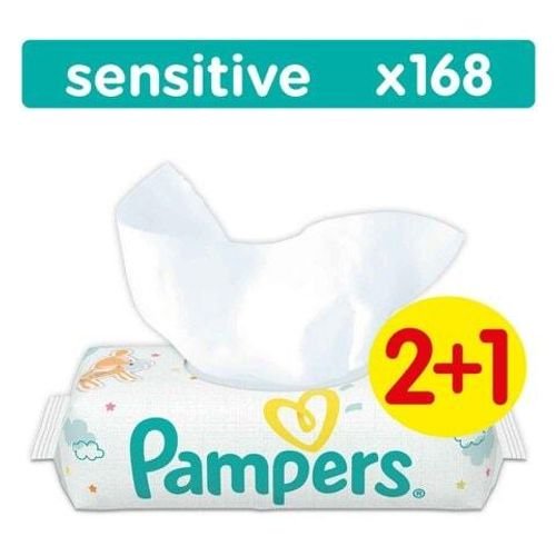 Pampers Baby Wipes, 56 Wipes - Pack of 2+1
