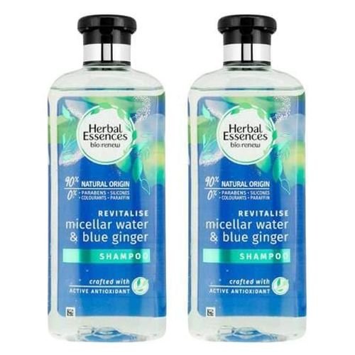 Herbal Essences bio:renew Purify Micellar Water   Blue Ginger Shampoo 400mlx2