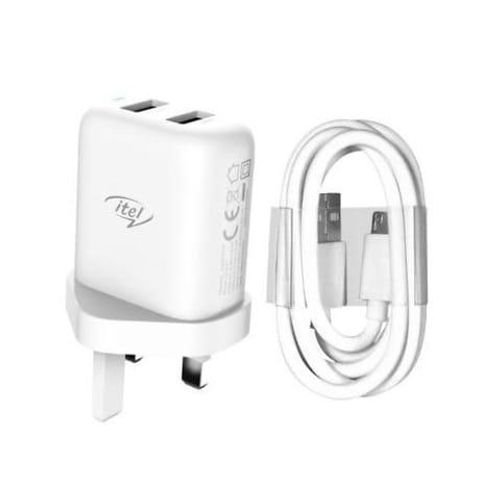 ITEL FAST CHARGER 3 PIN MICRO 3.1A
