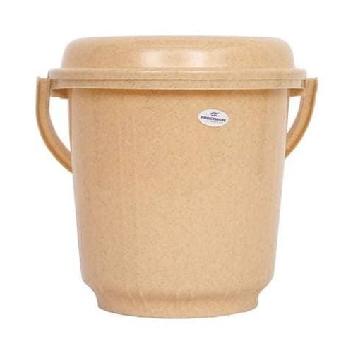 Princeware Super Deluxe Bucket 5 Liters With Lid - Light Brown