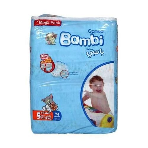 Bambi Diapers Size 5, 74pcs
