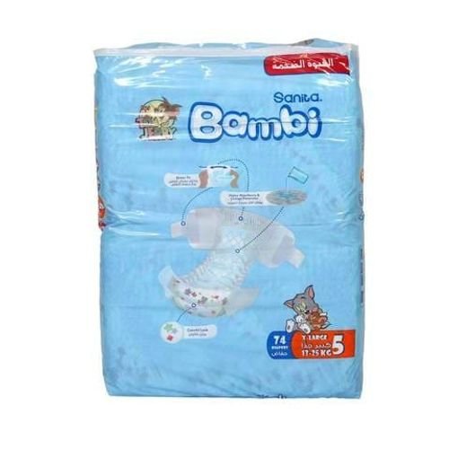 Bambi Diapers Size 5, 74pcs