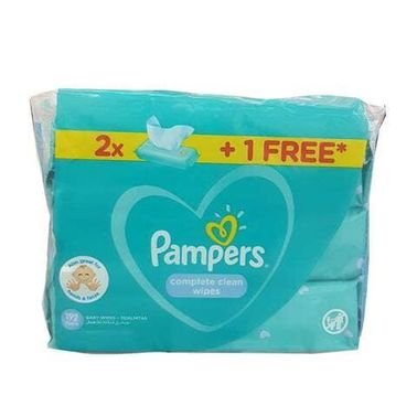 Pampers Baby Wipes Fresh Clean 2+1x64's