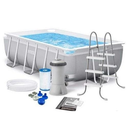 Intex Prism Frame Pool Rectangular With Pump (Ages 6+)
